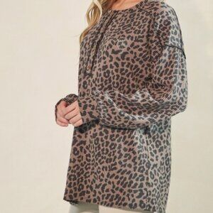 HEIMISH HEART PRINT TOP WITH ONE SHOULDER